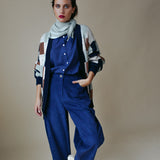 CHAQUETA DAMERO BLUE BLISS
